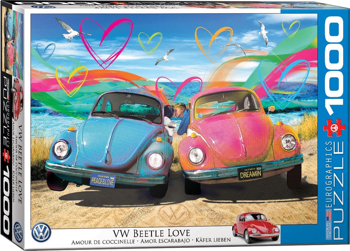 Eurographics Volkswagen - Beetle Love - Parker Greenfield - 1000 pièces 68×48cm (l×h) - puzzle