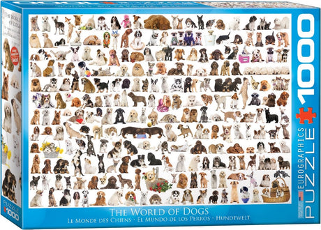 Eurographics - le monde des chiens - 1000 pièces 68×48cm (l×h) - puzzle