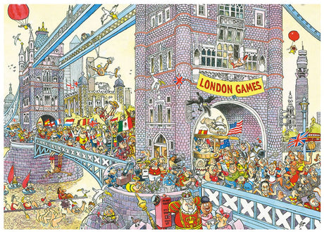 Puzzle Jumbo Wasgij Retro Mystery 8 - Le dernier obstacle !, 1000 pcs.