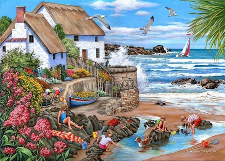 Maison des puzzles puzzle cottages aux embruns marins 1000 pièces
