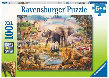 Ravensburger African Savannah Puzzle Jigsaw, 100e. Xxl