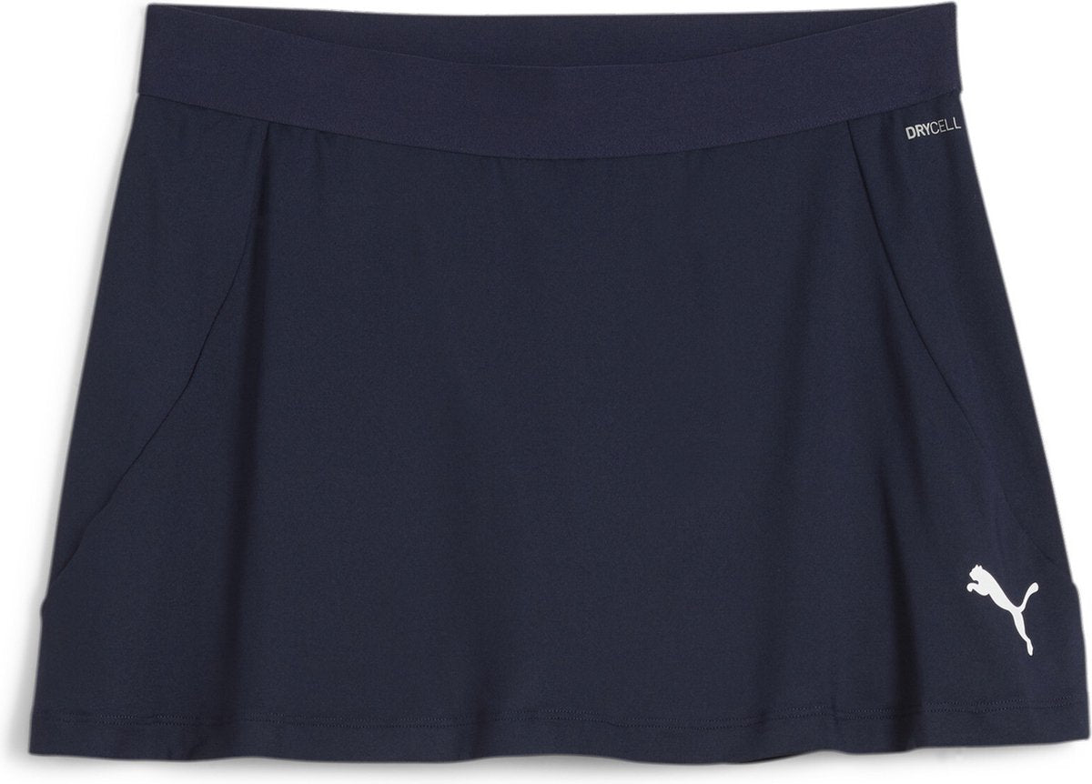 Jupe de sport femme Puma teamgoal jupe - bleu marine-blanc