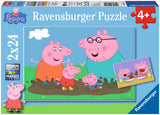 Ravensburger Jigsaw Puzzle Happy Family Peppa Pig, 2x24st.
