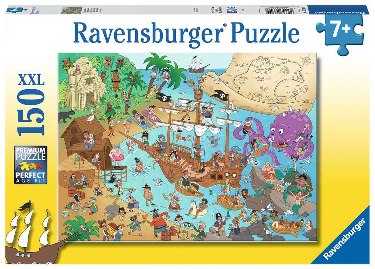 Ravensburger puzzle île des pirates - puzzle - 150 pièces xl