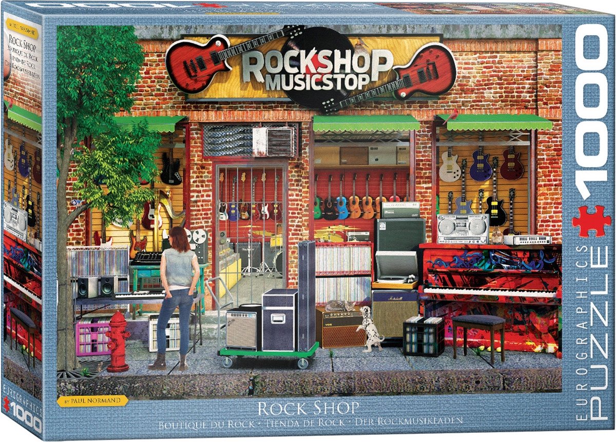 Eurographics - rock shop [rock shop] - paul normand - 1000 pièces 68×48cm (l×h) - puzzle