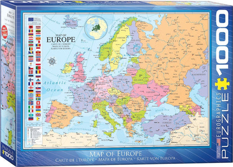 Eurographics - carte de l'Europe [carte de l'Europe] - 1000 pièces 68×48cm (l×h) - puzzle