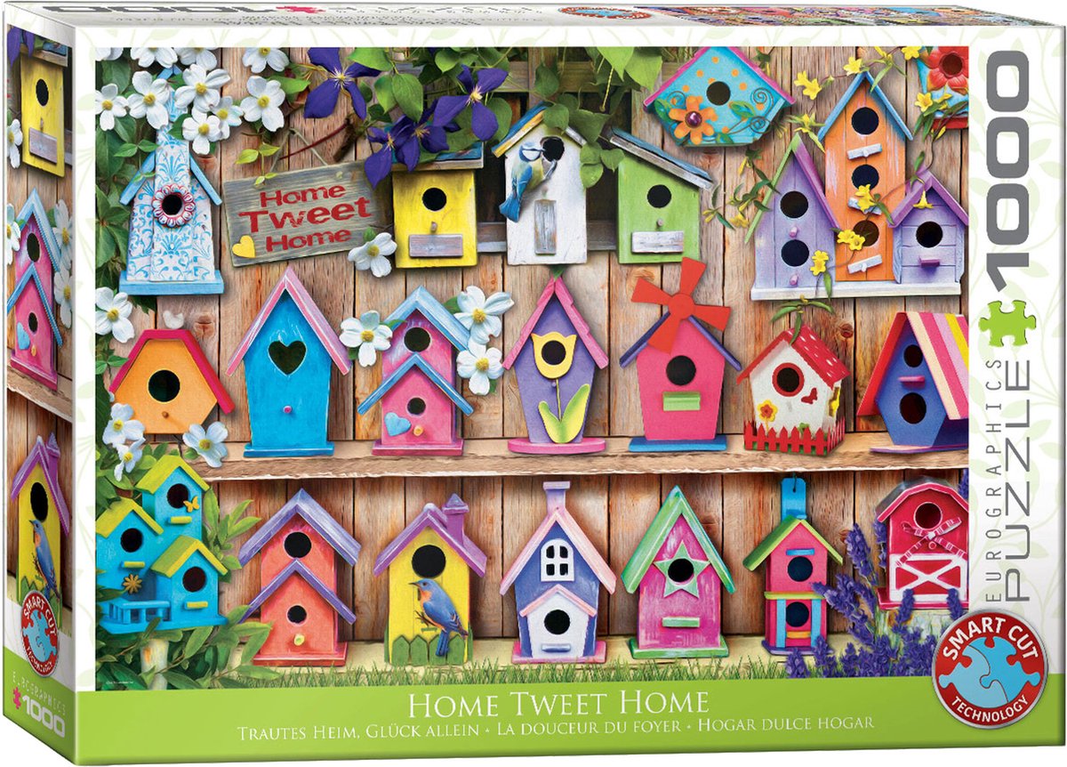 Eurographics - home tweet home (nichoirs) - 1000 pièces 68×48cm (l×h) - puzzle