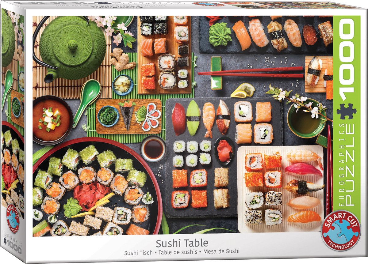 Eurographics - table à sushi [table à sushi] - 1000 pièces 68×48cm (l×h) - puzzle