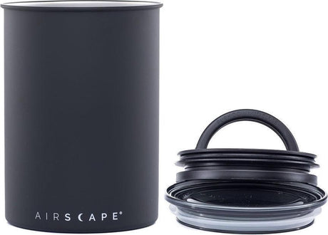 Conception planétaire USA - airscape® classic 500gr. - charbon de bois - pot de conservation - récipient de conservation du café - boîte de conservation - hermétique et frais - acier inoxydable