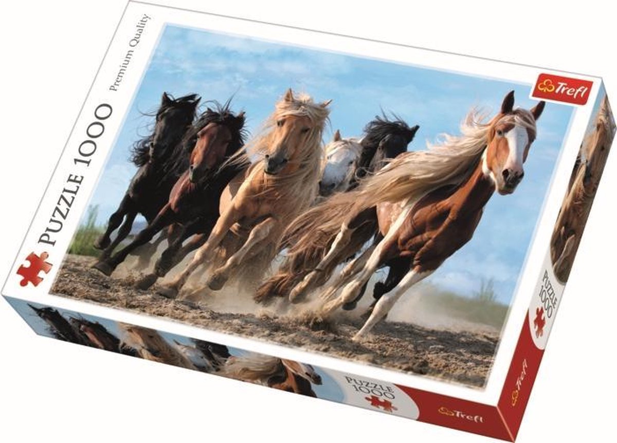 Puzzle Chevaux de Trefl au galop - 1000 pièces