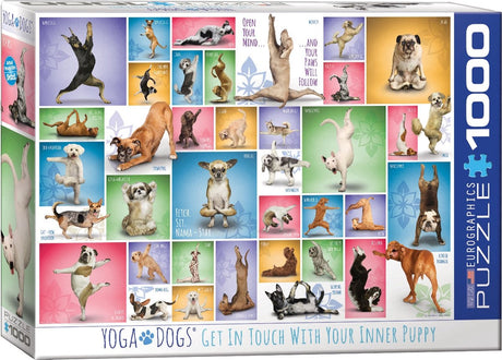 Eurographics - chiens de yoga [chiens de yoga] - 1000 pièces 68×48cm (l×h) - puzzle