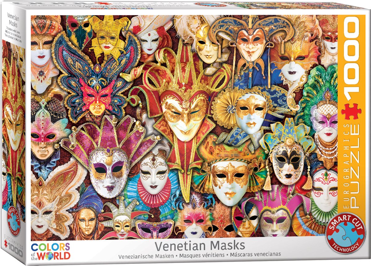 Eurographics - masques vénitiens [masques vénitiens] - 1000 pièces 68×48cm (l×h) - puzzle