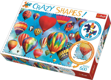 Puzzle Trefl ballons colorés - formes folles 600 pièces.