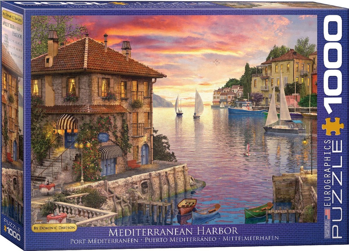 Eurographics - Port méditerranéen - Dominic Davison - 1000 pièces 68×48cm (l×h) - puzzle