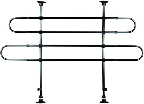Trixie support de voiture 2 barres sous angle - banc - 140 cm x 110 cm x 86 cm - noir