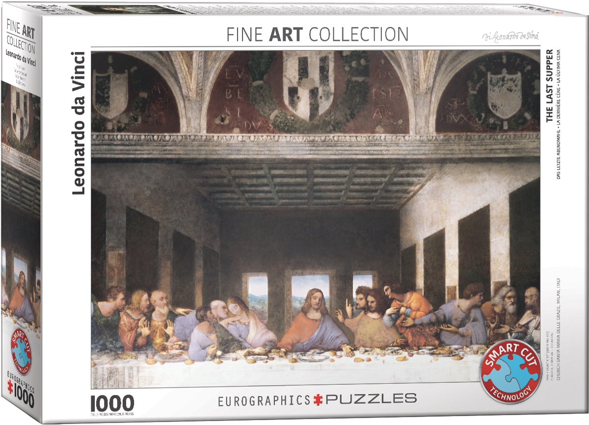 Eurographics - la Cène [il cenacolo] - Leonardo da Vinci - 1000 pièces 68×48cm (l×h) - puzzle d'art