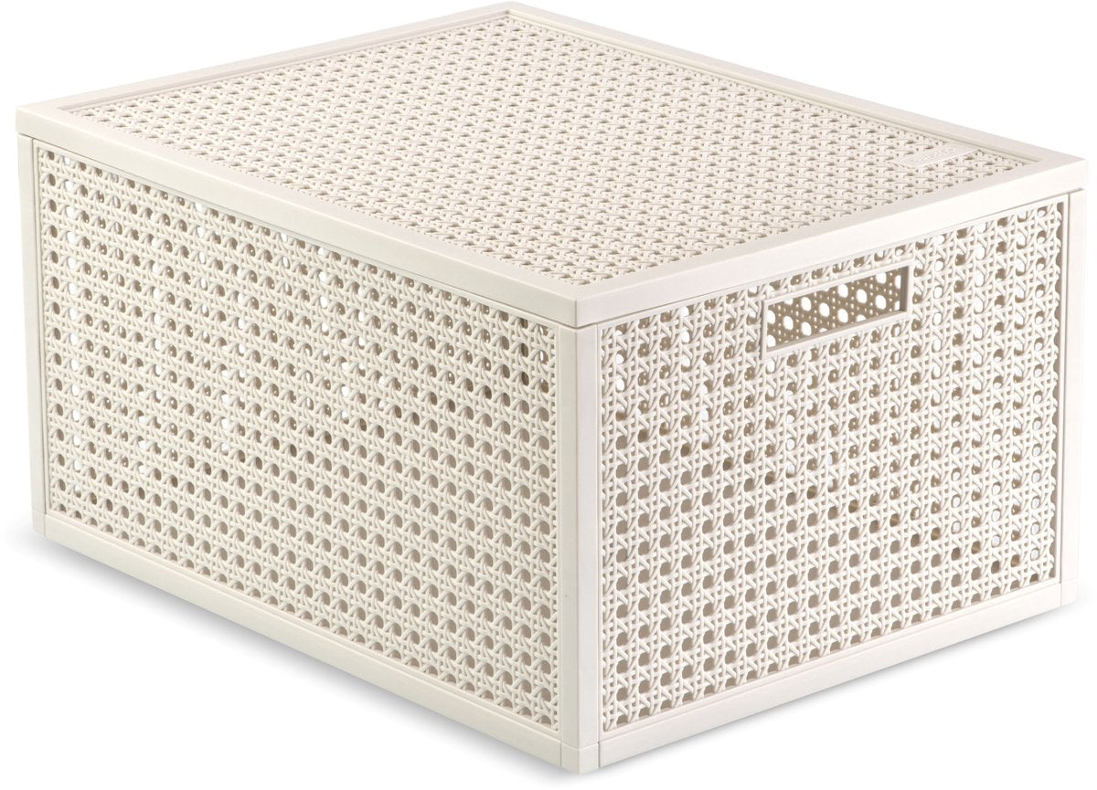Panier de rangement Curver Kaya - 20l - 37,6x30x20,7 cm - blanc