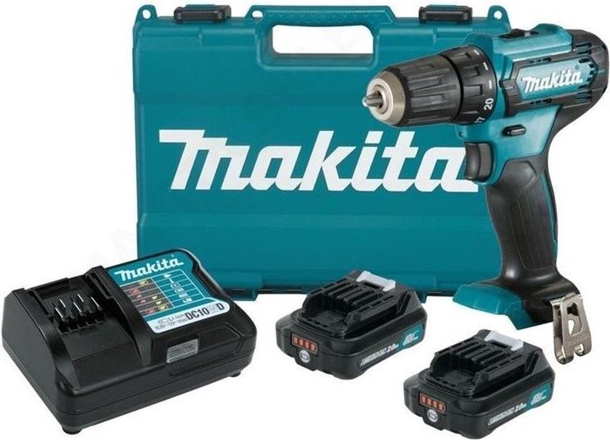Makita df333dwae boor- schroefmachine | 12v max (10,8v) 2.0ah li-ion schuifaccu