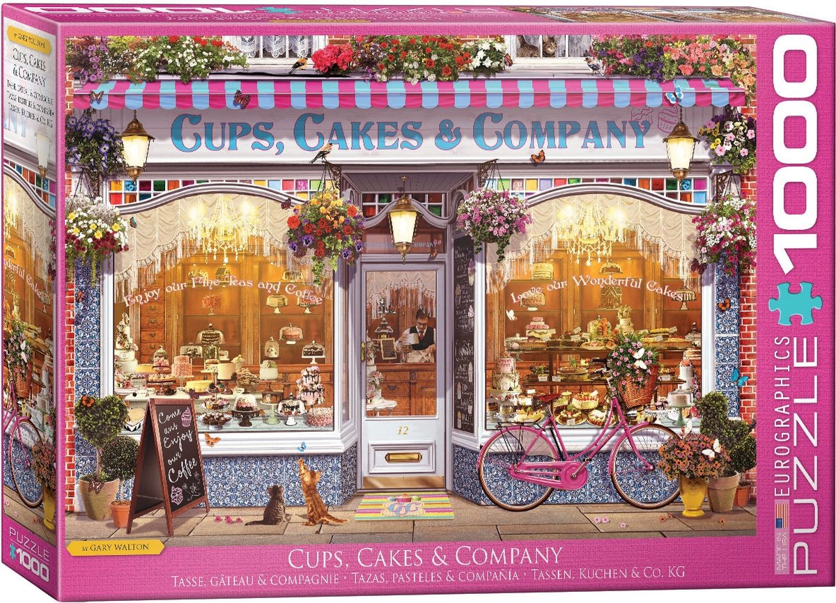 Eurographics - tasses, gâteaux co. [cups, cakes company] - garry walton - 1000 pièces 68×48cm (l×h) - puzzle