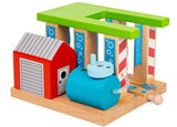 Rails Bigjigs - lavage de voiture