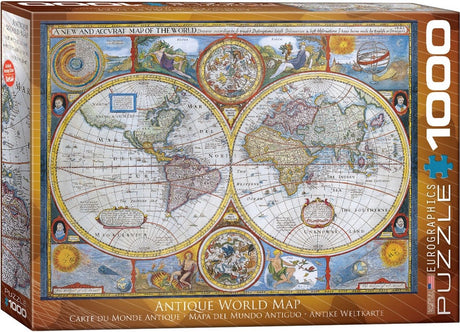 Eurographics - une nouvelle carte précise du monde - john speed - 1000 pièces 68×48cm (l×h) - puzzle de cartographie