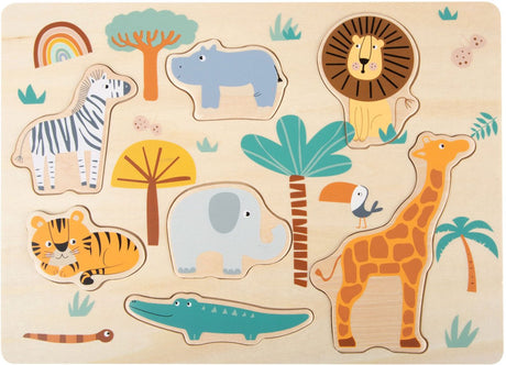 Small foot - safari puzzle en bois