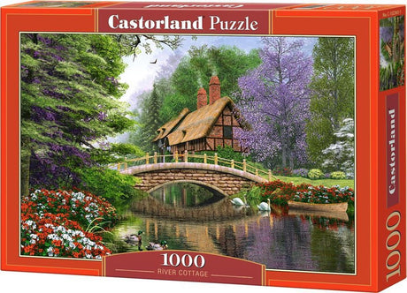 Selecta castorland puzzle chalet de rivière, 1000 pcs.