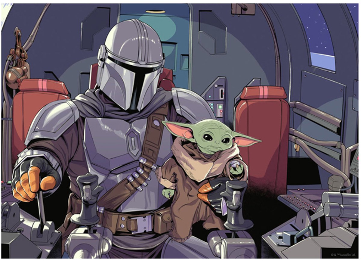 Ravensburger Jigsaw Puzzle Star Wars The Mandalorian, 1000st.