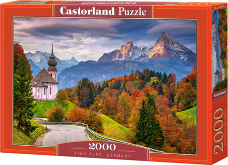 Castorland automne dans les Alpes bavaroises – puzzle – 2 000 pièces – finition satinée – ajustement parfait – qualité européenne