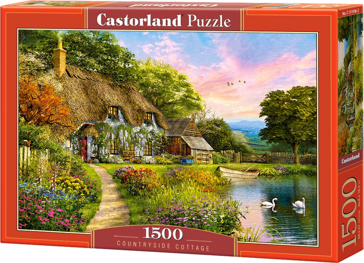Maison de campagne Castorland – puzzle – 1 500 pièces – finition satinée – ajustement parfait – qualité européenne