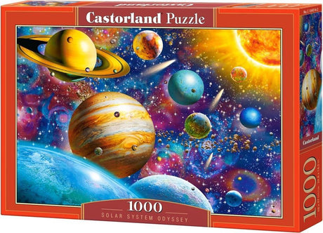 Castorland Odyssée du système solaire – puzzle – 1 000 pièces – finition satinée – ajustement parfait – qualité européenne
