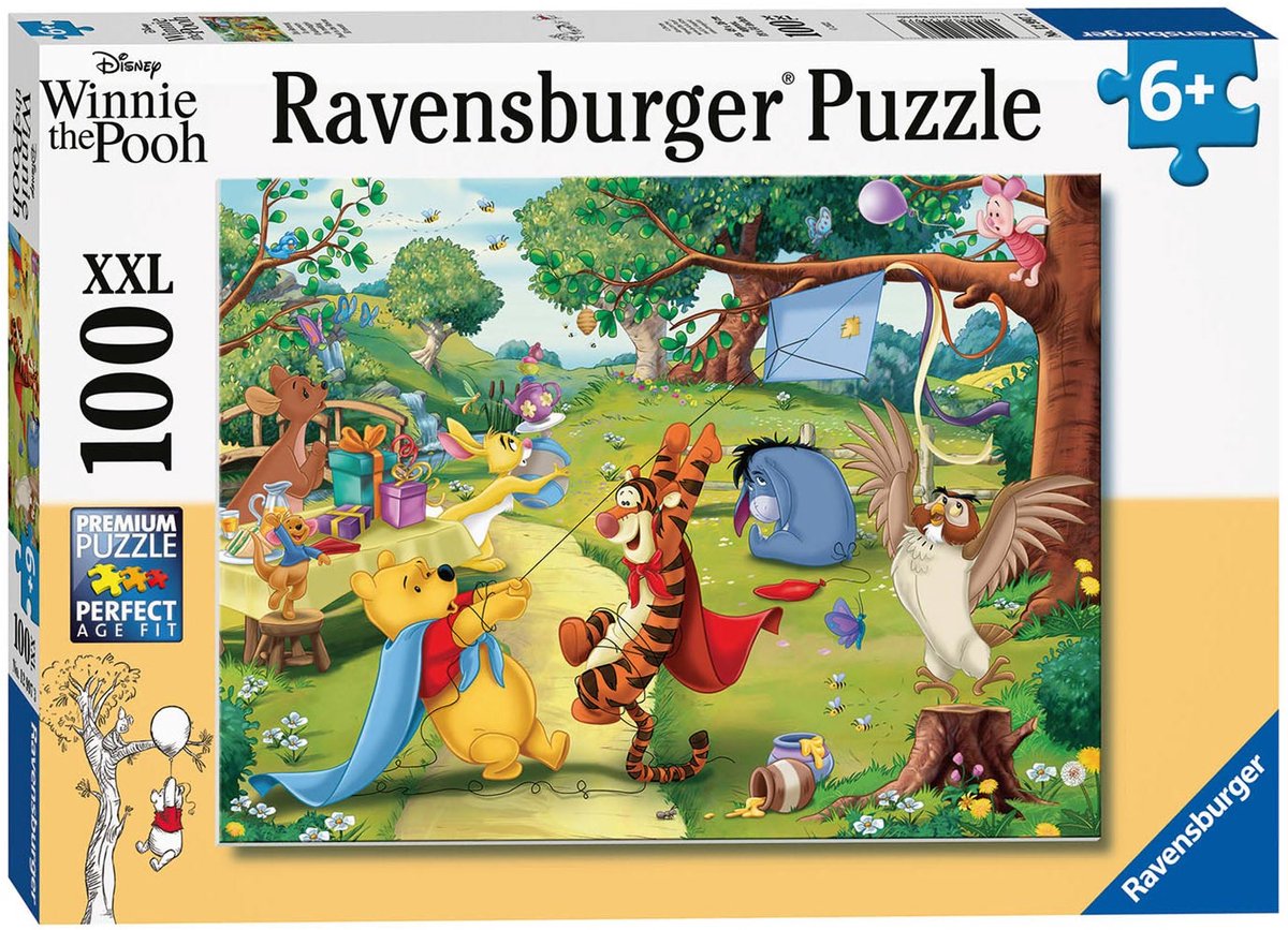 Ravensburger puzzle disney winnie l'ourson, 100 pcs. XXL