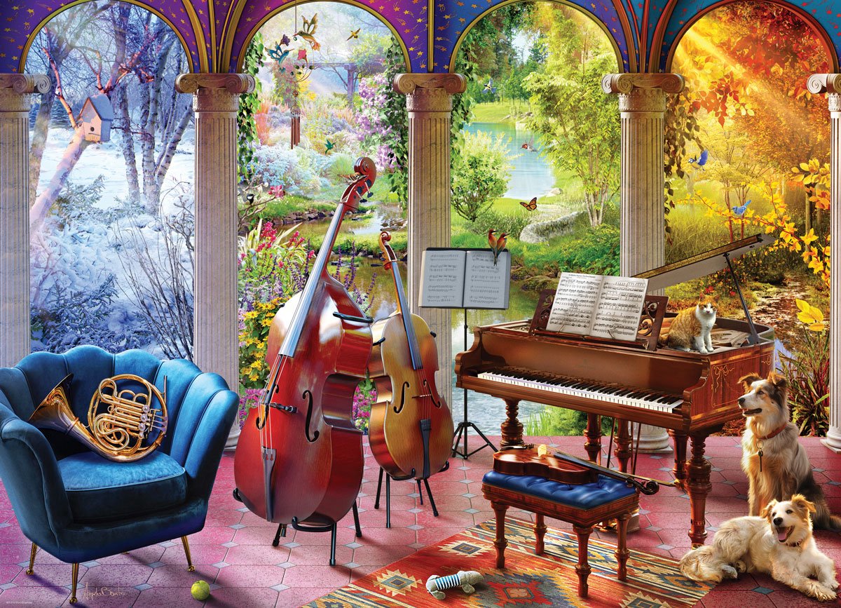 Eurographics - quatre saisons [quatre saisons] - angelo bonito - 1000 pièces 68×48cm (l×h) - puzzle