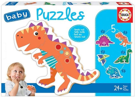 Educa - 5 puzzles - dinosaures