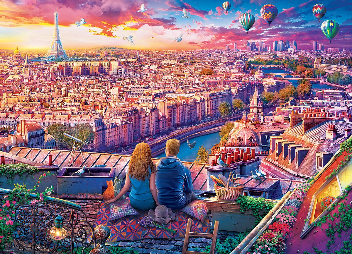 Eurographics - toit de paris [toit de paris] - artbeat studio - 1000 pièces 68×48cm (l×h) - puzzle
