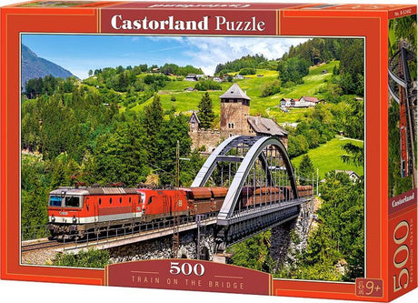 Selecta Castorland Puzzle Train sur le pont, 500 pcs.