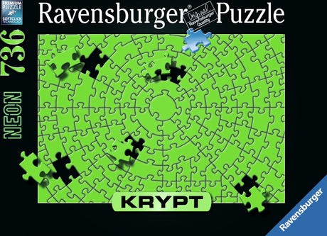 Ravensburger puzzle Krypt vert fluo - puzzle - 736 pièces