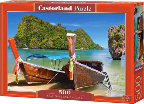Castorland khao phing kan, thaïlande – puzzle – 500 pièces – finition satinée – ajustement parfait – qualité européenne
