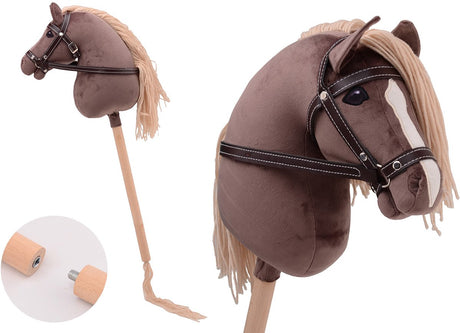 Johntoy cheval de loisir court avec queue Holly Horse Deluxe marron foncé