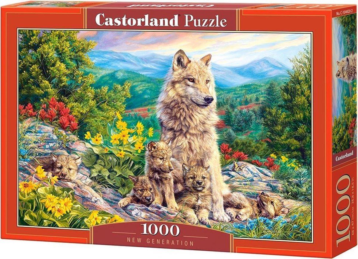 Castorland nouvelle génération – puzzle – 1 000 pièces – finition satinée – ajustement parfait – qualité européenne
