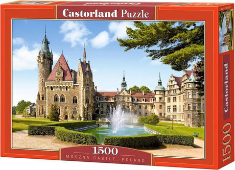 Castorland Château de Moszna, Pologne – puzzle – 1 500 pièces – finition satinée – ajustement parfait – qualité européenne