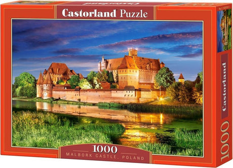Castorland Château de Malbork Pologne – puzzle – 1 000 pièces – finition satinée – ajustement parfait – qualité européenne