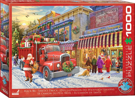 Eurographics - le camion du père Noël mack b6 (le camion du père noël mack b6) - greg giordano - 1000 pièces - 68×48cm - puzzle de Noël