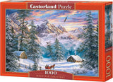 Selecta castorland puzzle montagne noël, 1000 pcs.