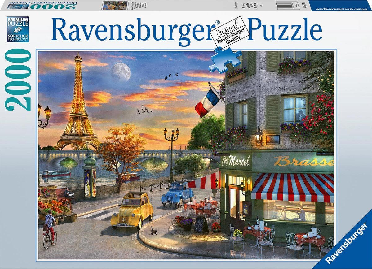 Ravensburger Jigsaw Puzzle Soirée romantique à Paris, 2000.