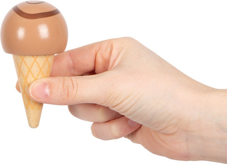 Small foot - stand de glace compact en bois frais, 6 pcs.
