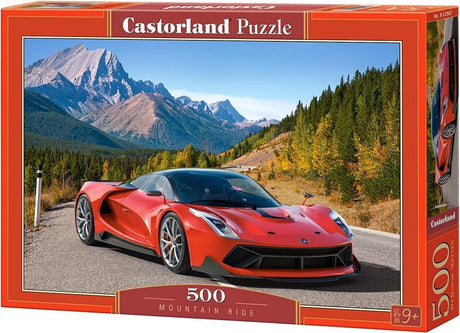 Castorland mountain ride – puzzle – 500 pièces – finition satinée – ajustement parfait – qualité européenne