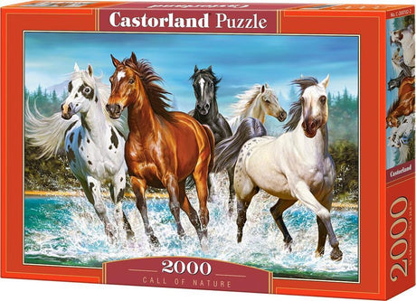 Castorland appel de la nature – puzzle – 2 000 pièces – finition satinée – ajustement parfait – qualité européenne