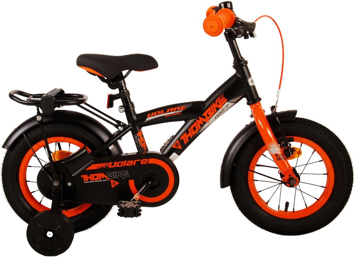 Volare Thombike Children's Bicycle - Boys - 12 pouces - Black Orange