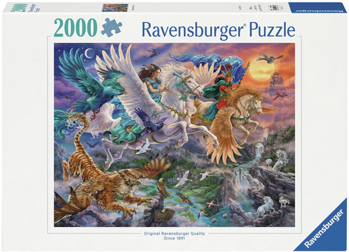 Puzzle Ravensburger dans les airs sur un pégase - puzzle - 2000 pièces